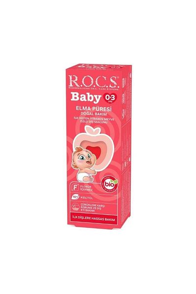 R.O.C.S. 0-3 Years Baby Apple Puree - 35 Ml Fluoride-free Toothpaste