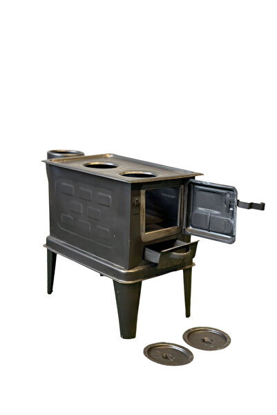 GÖKTÜRKMANGALLARI Kamp Sobası Siyah Yüksek Ayaklı