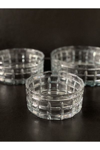Paşabahçe Crystal Cut Glass Salad Bowl Square Decor 16 Cm