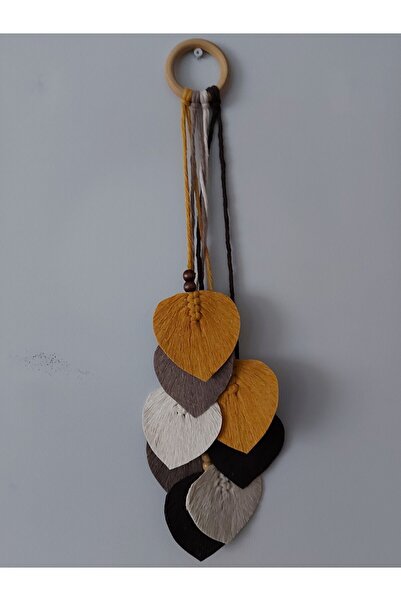 SB MAKROME Sekiz Yapraklı Makrome Duvar Süsü