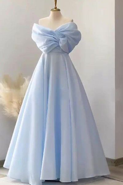 Gold Dresses Organza Flared Quality Evening Dress and Graduation Dress - Aby 242483