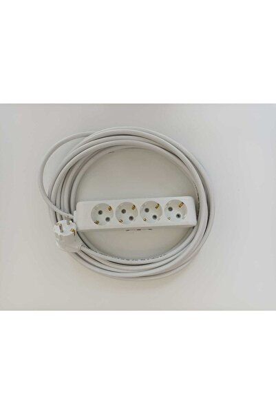 VİKO Multi-let Beyaz 4'lü 10 Metre Topraklı Çocuk Korumalı Çoklu Grup Priz