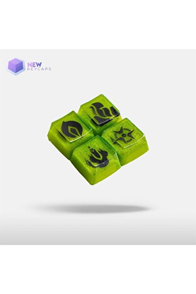 New Keycaps Valorant Viper Tuşları Q-e-x-c Mekanik Klavye Tuşu Artisan Keycaps