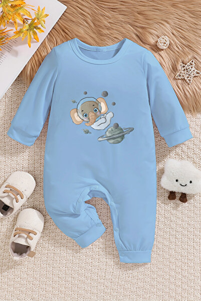 ADABEBEK Astronaut Printed Baby Jumpsuit - Elephant 22360