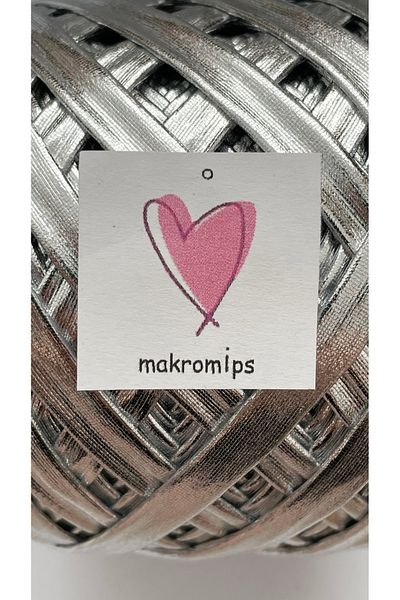 Makromİps 60m-120gr Δερμάτινο Μεταλλικό Σχοινί - Γυαλιστερή τσάντα, Βαμβακερά Βελούδινα Κλωστά Πλεκτά Χειροποίητα, Πλεκτά Χειροποίητα