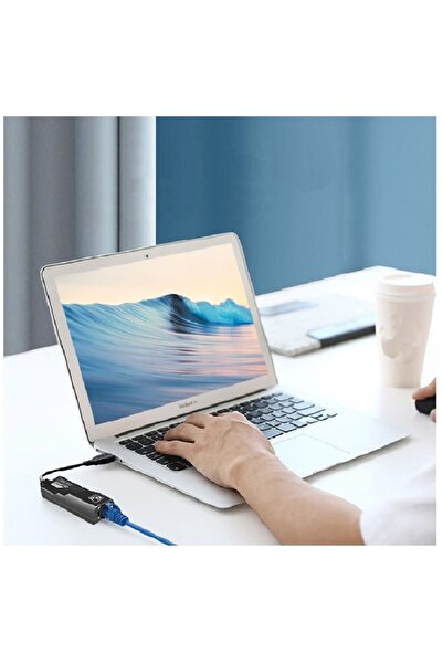 CONOCER Bilgisayar Uyumlu Type-c To Rj45 Ethernet Çevirici Dönüştürücü Adaptör Destekli 100mbps