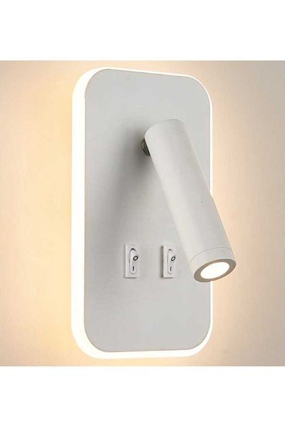 Cata CT-5253 Tuvalu Led White Case Sconce 13W Daylight