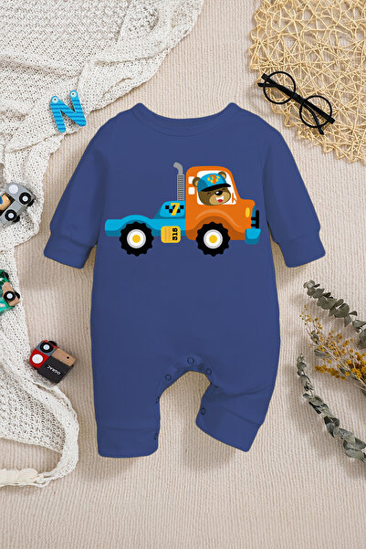 ADABEBEK Baby Boy Rompers - Cute and Truck Printed, Style 22313