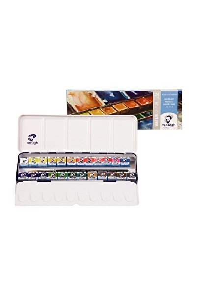 Talens Van Gogh 1/2 Tablet Sulu Boya 24 Renk Metal Kutu