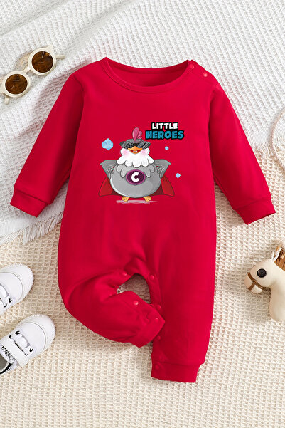 ADABEBEK Little Heroes Baby Jumpsuit - 100% Cotton, Model 22397