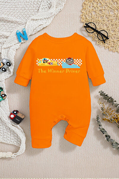 ADABEBEK New Season Winner Driver Baby Jumpsuit - with Snaps from the Bottom ...
