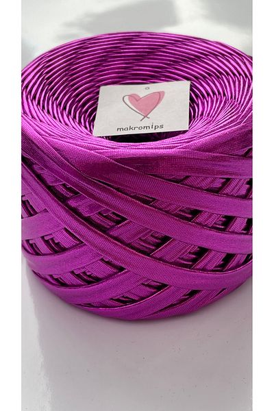 Makromİps 60m-120gr Δερμάτινο Μεταλλικό Σχοινί - Γυαλιστερή τσάντα, Βαμβακερά Βελούδινα Κλωστά Πλεκτά Χειροποίητα, Πλεκτά Χειροποίητα