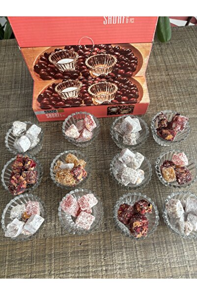 DİBA AVM 12 Adet lüks yeni trend  Mini Cam Sosluk Kahve Yanı Lokumluk Reçelli...