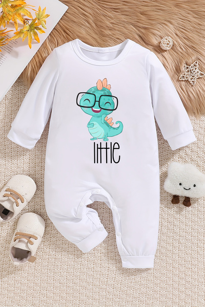 ADABEBEK Little Dino Baby Jumpsuit - 100% Cotton 22398