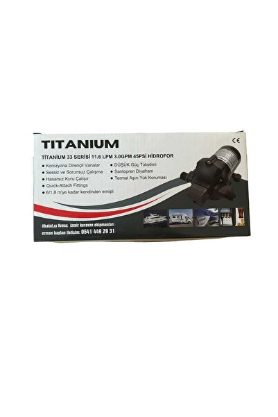 Titanium TİTANİUM    33 SERİSİ  DK/11.6 LİTRE 45 PSİ 12V HİDROFOR