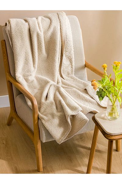 LC Waikiki Pătură TV Wellsoft Bej Deschis - 100x150 Cm