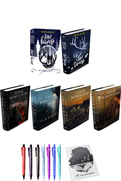 İndigo Kitap Kar Küresi Kar Tanesi Ciltli ve Sokak Nöbetçileri 4lü Set Ciltli...