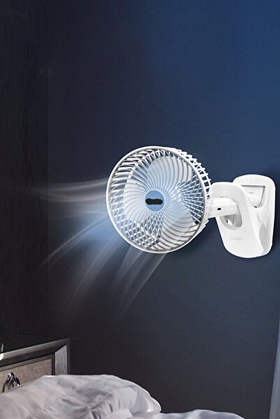 Fogy 360 Dönen Başlıkla Taşınabilir Kablosuz Şarjlı Portatif Masa Üstü Vantil...