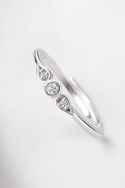 jelux silver Gümüş 925 Ayar Zirkon Taşlı Yuvarlak Damla Model Ayarlanabilir Y...