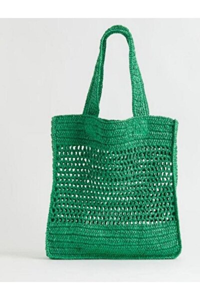 Nympha Χειροποίητη πλεκτή τσάντα tote