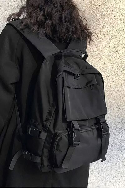 EFBUTİK Μαύρο σακίδιο πλάτης Bandolier