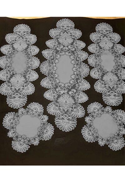 Çt Çeyizci Tekstil Комплект для вітальні, 5 предметів, мереживна скатертина т...