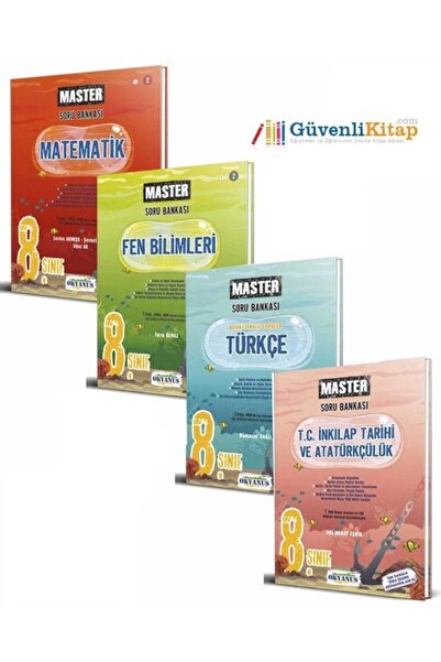 Okyanus Yayınları Okyanus Yayınları 8. Sınıf Master 4'lü Set (türkçe, Matemat...