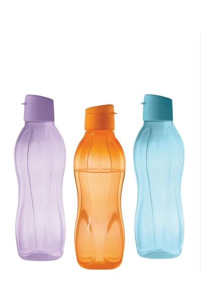 Tupperware 750 ml Eco Bottle Water Bottle - Easy Lid, Set of 3