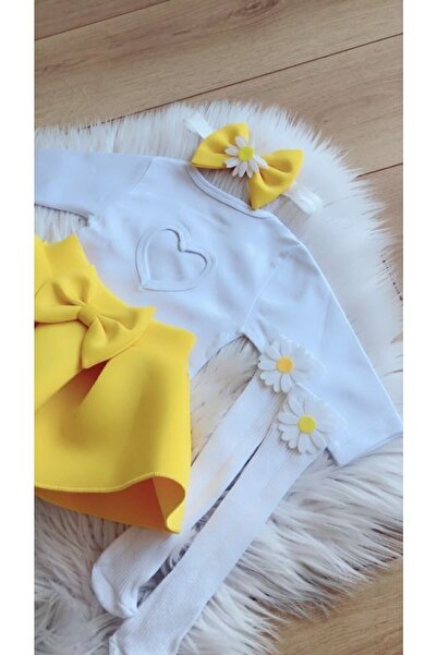 Kokosh kidss Kız Çocuk Papatyalı Set