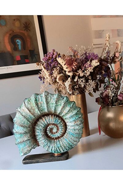 HM DESIGN HOME H&M DESIGN DEKORATİF DENİZ KABUĞU SALYANGOZ HEYKEL BİBLO