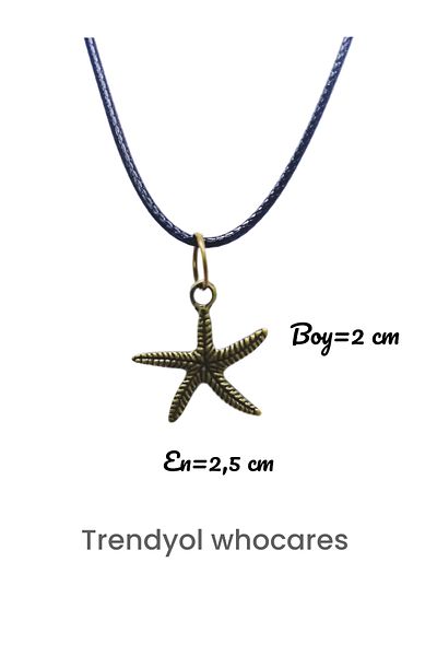 whocares Unisex Necklace Quality and Stylish Starfish Symbol Necklace