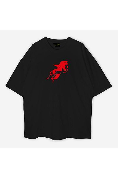 swOzz Motive Taycan V1 Printed Oversize Unisex Tshirt
