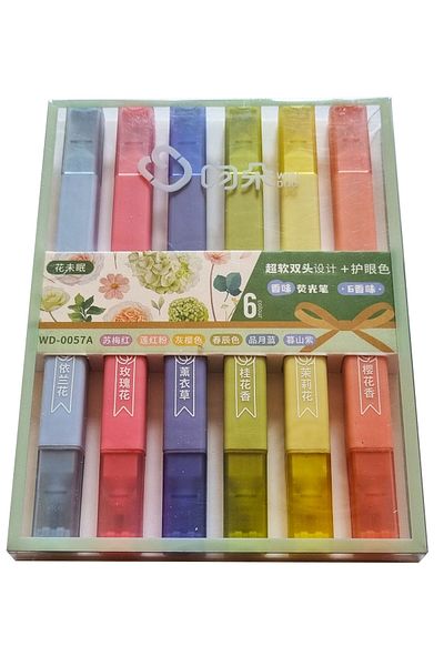Modellino 6-piece Double Ended - Flower Scented Flat Highlighter Set