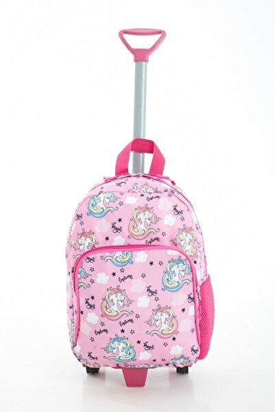 My Easy Shop Children's Bag for Kindergarten and Daily Use - with Squeegee and Wheels