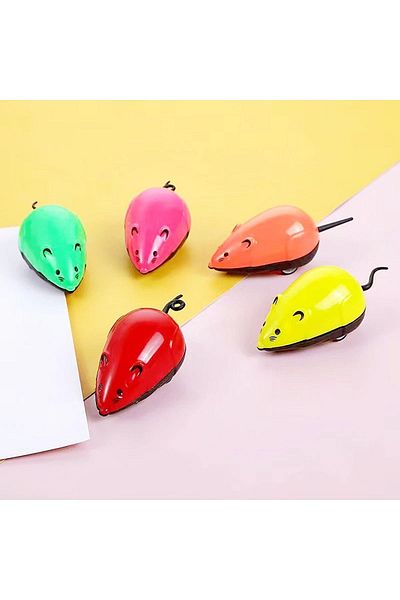 KuantumHome 3 Pieces of Mouse Colorful Cat Toy - Pull and Drop