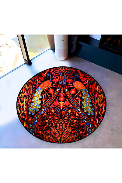 Rugs Modern Halı سجادة ميرا مزخرفة باللون الأحمر والأزرق مع نمط عرقي وتفاصيل ...