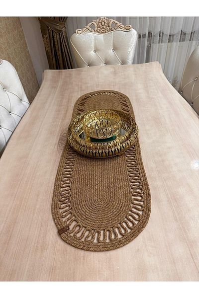 REYGON TEKSTİL Decorativ Snail Iuta țesut WAVE Runner Placemat Snail Runner 35 X 100
