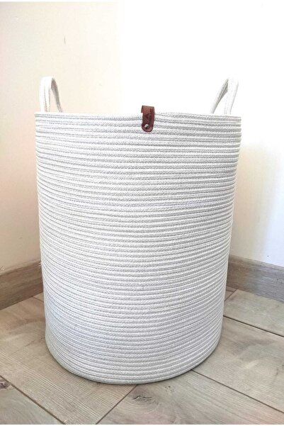 BEVEZ HOME Çok Amaçlı Hasır Sepet, Banyo Sepeti, Dekor Sepet, Havlu Sepeti 36...