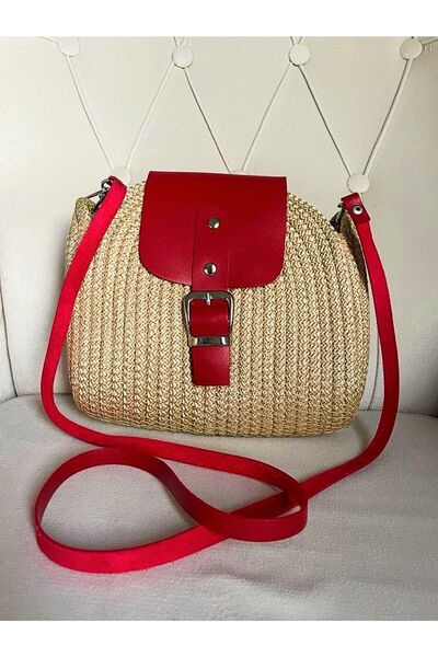 GNG Home Tekstil Джутова сумка через плече, червона