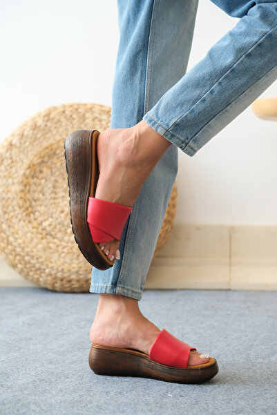 Mamito Ayakkabı trn 638 - Cross Banded Slippers Design