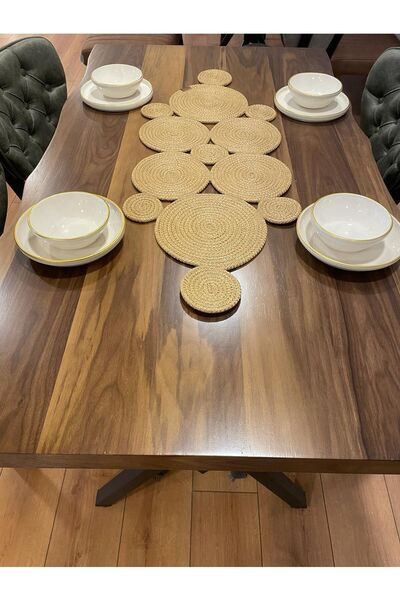 GNG Home Tekstil Alergăr decorativ din iuta naturală