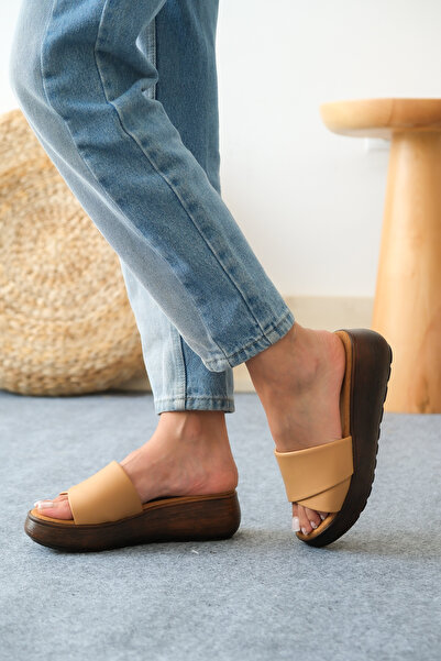 Mamito Ayakkabı TRN 638 - Cross Banded Slippers Design