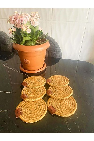 GNG Home Tekstil 1 Jute Coasters