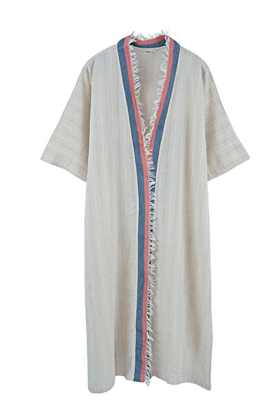 Buldans Parma Keten Plaj Elbisesi