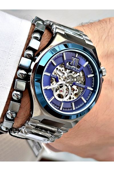 Reward Men's Wristwatch - Smoke Color, Steel Case, Mechanism Luxury, Bracelet Included