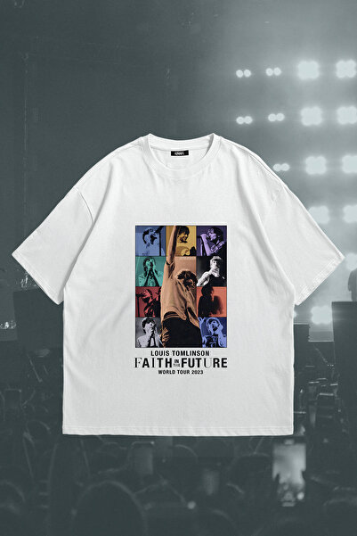 Grove Fashion تي شيرت مطبوع عليه عبارة "Louis Faith İn The Future Concert" لل...