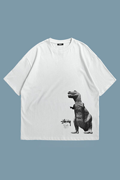 Grove Fashion Μπλουζάκι Unisex Stüssy Dino Printed Oversize