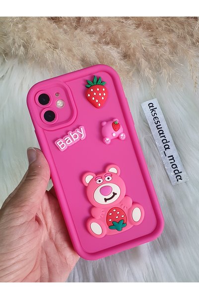 Aksesuarda Moda iPhone 12 Compatible Figured Silicone Case
