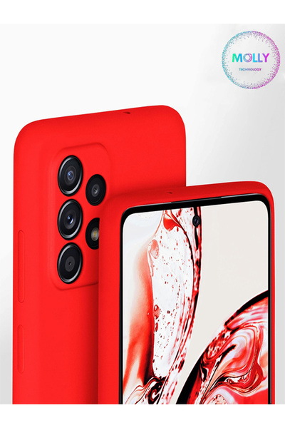 Molly Samsung Galaxy A32 İçin Kot Mavisi Liquid İçi Kadife Silikon Kılıf