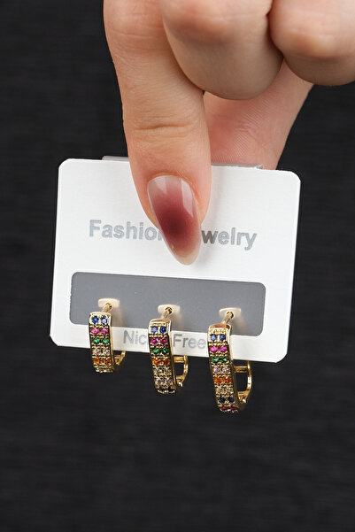 Jack Ferrero KADIN ÇELİK RENK ATMAZ  KÜPE